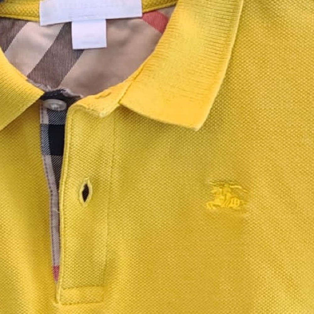 Burberry Children Yellow Polo 👕 - Picture 3 of 8